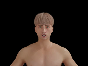 5Dollar Store Rigged ShapeKey Man 3D 모델