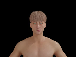 5Dollar Store Rigged ShapeKey Man 3D Model