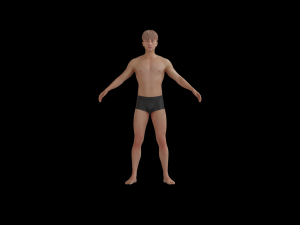 5Dollar Store Rigged ShapeKey Man Model 3D