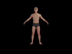 5Dollar Store Rigged ShapeKey Man 3D Model