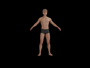 5Dollar Store Rigged ShapeKey Man 3D Model