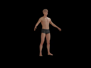 5Dollar Store Rigged ShapeKey Man 3D Model