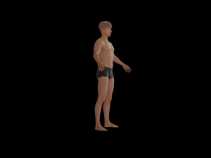 5Dollar Store Rigged ShapeKey Man 3D Model