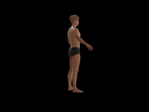 5Dollar Store Rigged ShapeKey Man 3D Model