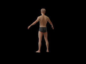 5Dollar Store Rigged ShapeKey Man 3D Model