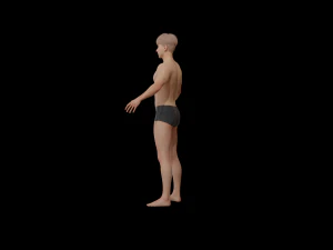 5Dollar Store Rigged ShapeKey Man 3D Model