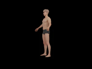 5Dollar Store Rigged ShapeKey Man 3D Model