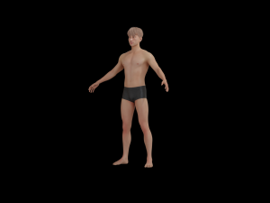 5Dollar Store Rigged ShapeKey Man Model 3D