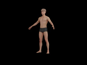 5Dollar Store Rigged ShapeKey Man 3D Model