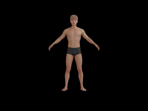 5Dollar Store Rigged ShapeKey Man Model 3D