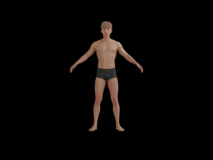 5Dollar Store Rigged ShapeKey Man 3D Model