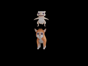 5Dollar Store Cute Cat Creature Modelo 3D