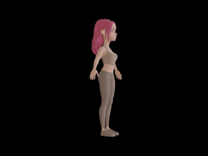 5Dollar Store Cute Cartoon Girl 3D 模型