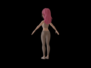 5Dollar Store Cute Cartoon Girl 3D 模型