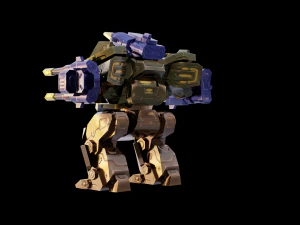 5Dollar Store Rigged Mech Game Ready 3D Model