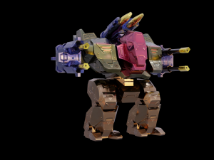 5Dollar Store Rigged Mech Game Ready 3D Модель