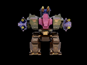 5Dollar Store Rigged Mech Game Ready 3D Модель