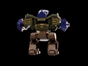 5Dollar Store Rigged Mech Game Ready 3D Model