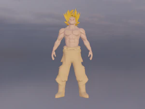 Gioco truccato 3DollarStore Songoku pronto Modello 3D