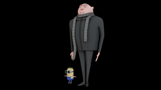 Миньон Грю 3D Модель .c4d .max .obj .3ds .fbx .stl .blend