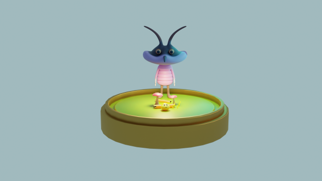 Stylized Joey 3D 模型 .c4d .max .obj .3ds .fbx .stl .blend 