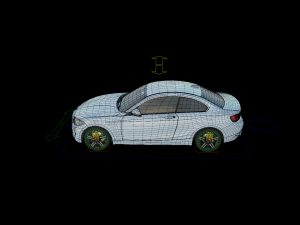 Car has rigged Model 3D