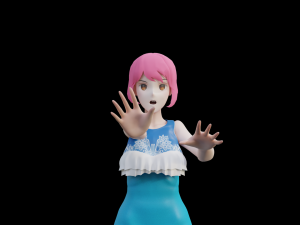 Anime Rigged Shapekey 3D Модель