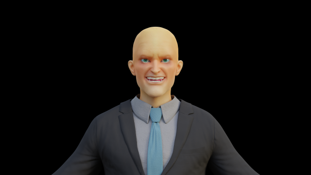 Joker and outfit 3D Модель .c4d .max .obj .3ds .fbx .stl .blend 
