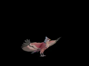 Falcon Genshin Style 3D Model