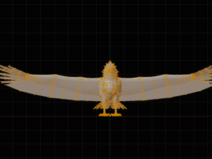 Falcon Genshin Style Modelo 3D