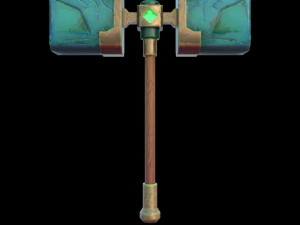 대표성 양식화된 FBX 해머 3D 모델