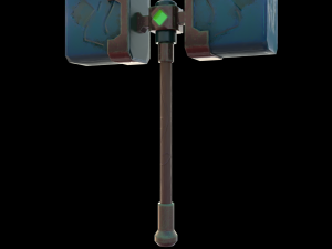 Lowpoly Stylized FBX Hammer 3D Model