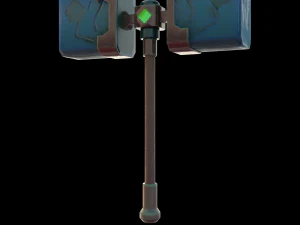 Lowpoly Stylized FBX Hammer 3D Model
