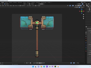 Lowpoly Stylized FBX Hammer 3D Model
