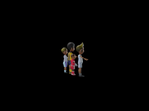 Cartoon Boy With Football Uniform Model 3D