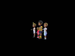 Cartoon Boy With Football Uniform Model 3D