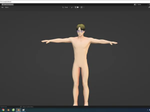 BTS Jin Stylized Lowpoly 3D Model