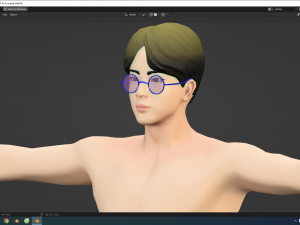 BTS Jin Stylized Lowpoly Modello 3D