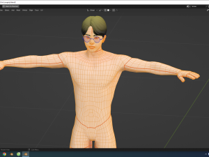 BTS Jin Stylized Lowpoly Modello 3D