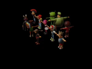 Subway surfers collection 3D Model