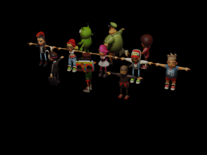 Subway surfers collection 3D Model