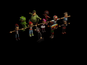 Subway surfers collection 3D Model
