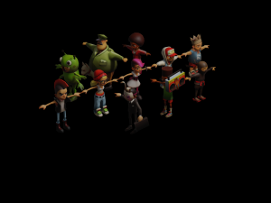 Subway surfers collection 3D Model