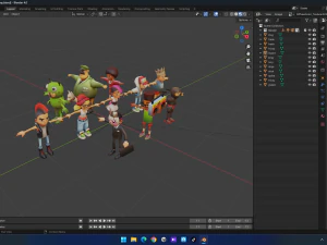 Subway surfers collection 3D Model