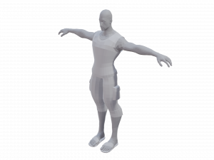 Free Lowpoly Male 3D Modell