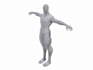 Free Lowpoly Male 3D Modell