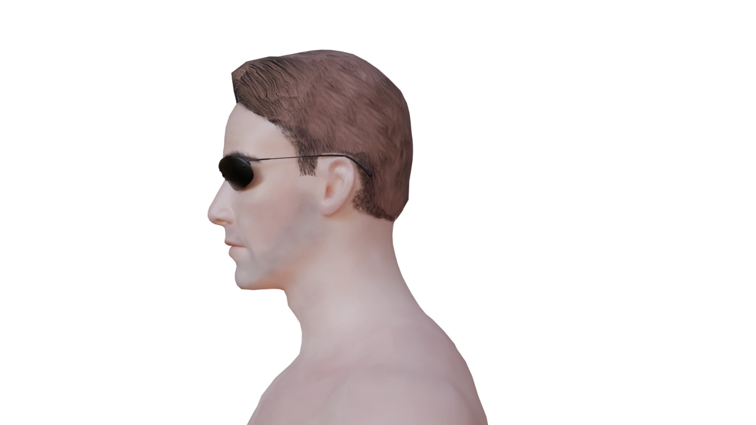 Neo Matrix Haircard Pbr 3D Model .c4d .max .obj .3ds .fbx .stl .blend 