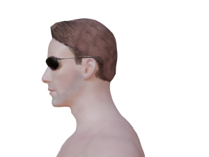 Neo Matrix Haircard Pbr Modelo 3D