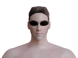 Neo Matrix Haircard Pbr 3D Модель