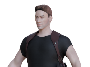 Neo From Matrix Game Ready 3D 模型